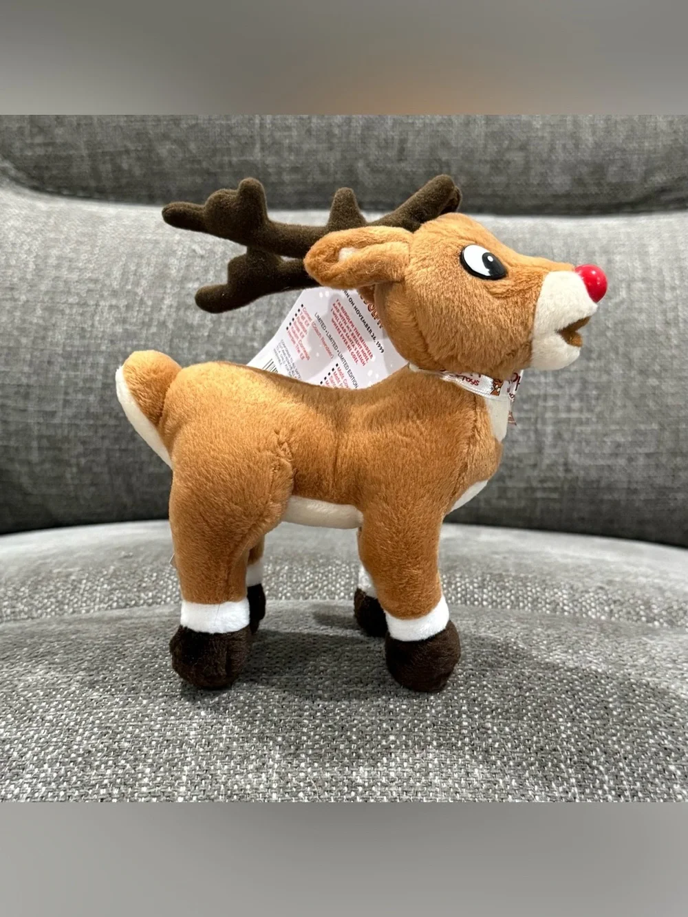 VTG 1999 Stuffins Rudolph the Red Nosed Reindeer 50th Anniversary